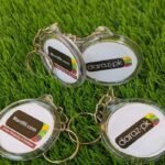 White Plastic Key chain Pack of 3 Daraz & Mart89 Printed