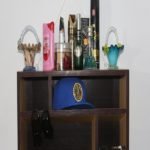 Wall Hanging Shelf Light Brown contrast in Lasani Board