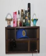 Wall Hanging Shelf Light Brown contrast in Lasani Board