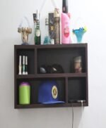 Wall Hanging Shelf Dark Brown in Lasani Board - Image 2