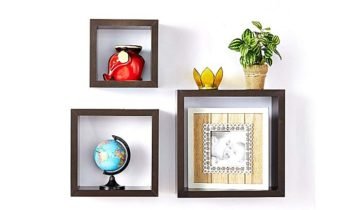square shaped wall shelf 0