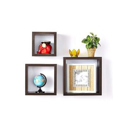 square shaped wall shelf 0