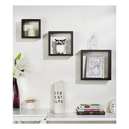 square shaped wall shelf 7