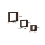 square shaped wall shelf