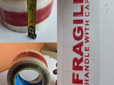 fragile printed tape