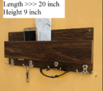 key chain rack in Rustic Wood style Famous amazon Daraz Design - Image 3
