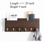 Coat key chain hanging rack in Lasani Black - Image 2