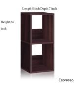 2 Shelf Narrow Bookcase Storage Shelf - Image 2