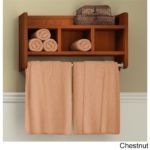 Wood Bath Storage Shelf