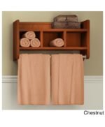 Wood Bath Storage Shelf