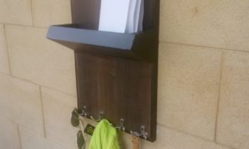 keychain rack in wood