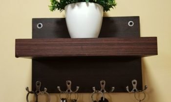 keychain rack in wood