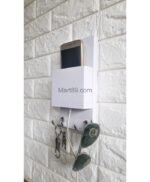 Key Holder  Wall Hanger for Hanging Keys & Key Chains Best Key Holder for Home furniture wall Decor white