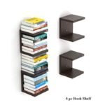 4 Wall Mount Book Shelf Rack