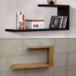 wall decoration in wood polish Design Brown