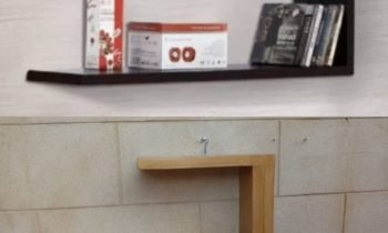 wall decoration in wood polish Design Brown