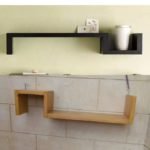 Wall Decor shelf original wood plus polish Brown