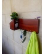 Stylish wall mounted key rack Wood - Image 3