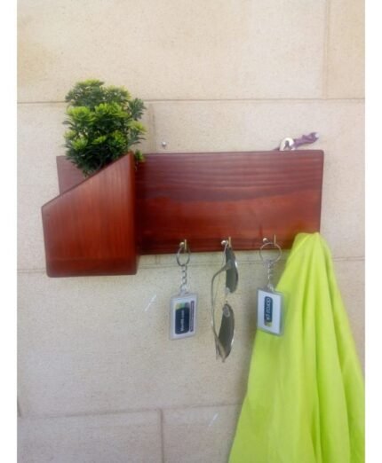 Stylish wall mounted key rack Wood