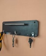 Small Cloth Hanger & Key Rack stand Black - Image 3