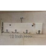 Key & Cloth Hanger Original Wood 12 inch - Image 3