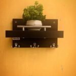 Cloth Hanger & Key Rack stand Black Key Holder  Wall Hanger for Hanging Keys