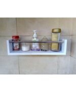 Bathroom & kitchen Organizer Rack White & Black - Image 8