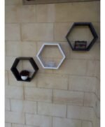 Three Pc Home Decor Hexagon Honeycomb - Image 2