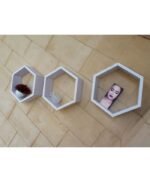 Three Pc Home Decor Hexagon Honeycomb - Image 4