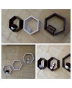 Three Pc Home Decor Hexagon Honeycomb - Image 8