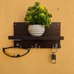 Wall Mounted Key Rack Hanging Stand Key Holder Keychain Rack Decor