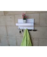 Wall Mounted Key Rack Hanging Stand Key Holder white - Image 3