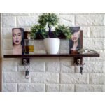 Wall Mounted Key Rack Hanging Stand Key Holder wall shelf