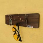Key ring holder easy to hang on Cement walls Room Decor Product Brown