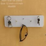 sabse sasta Home Decor wall mounted Home Decor Keychain rack white
