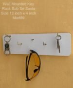 sabse sasta Home Decor wall mounted Home Decor Keychain rack white - Image 3