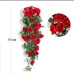 Artificial vine with Red Flowers for Home decoration - Image 3