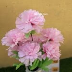 1 Bunch of Artificial Pink Marigold flower Home Office Party Decoration