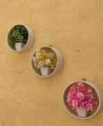 Artificial Flower pots Pack of 3 Round ring Shape