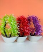 3 Plant Artificial Decoration Piece with pot Best for home Decoration