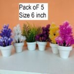 Pack of 5 Medium 6 inch Plant Artificial Decoration