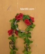 Artificial flowers ring shape Red Flowers - Image 2