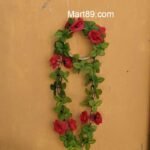 Artificial flowers ring shape Red Flowers