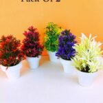 Pack of 2 Stylish Home Decor Artificial Plant Set same as picture