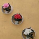 Artificial 3 Different Flower pots Pack of 3 Round ring Shape