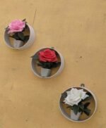 Artificial 3 Different Flower pots Pack of 3 Round ring Shape