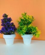 Pack of 2 Stylish Home Decor Artificial Plant Set same as picture - Image 3