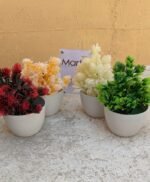 pack of 2 artificial plants flowers Random colors - Image 2