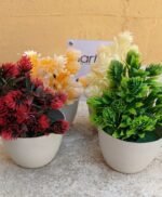 pack of 2 artificial plants flowers Random colors