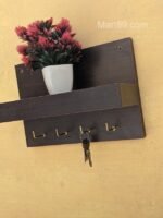Key Holder Wall Hanger for Home & office  دیوار پر لگانے والے کی چین ریک کی ہولڈر اسٹینڈ ہوم ڈیکور فرنیچر - Image 4